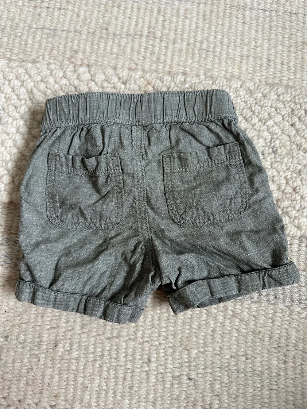 GAP Olive Green Drawstring Baby Shorts